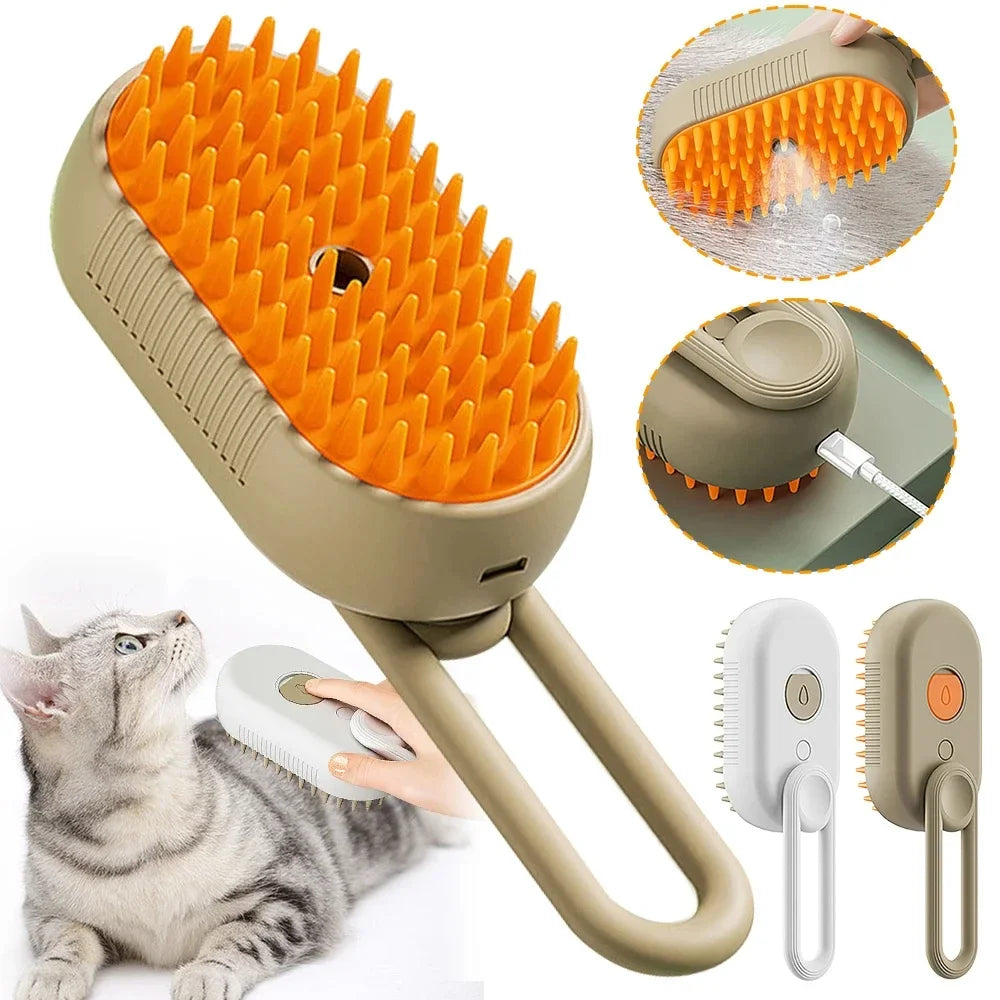 Premium 3-in-1 Cat Grooming & Relaxation System